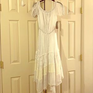 Eva Mendez Off the Shoulder Maxi Dress